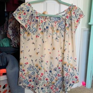 Lauren Conrad Flower Blouse